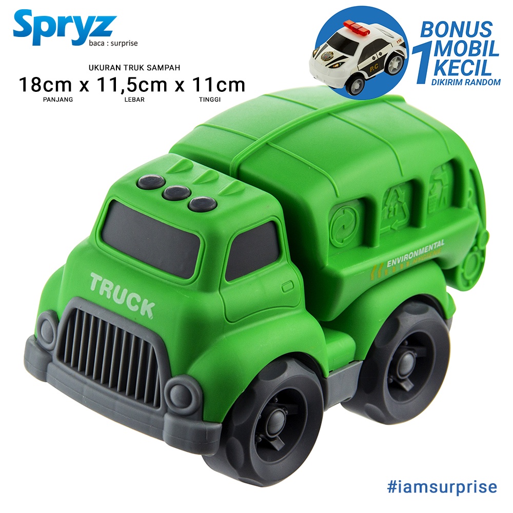 Spryz Turbo 1:20 Mainan Truk Free Wheel