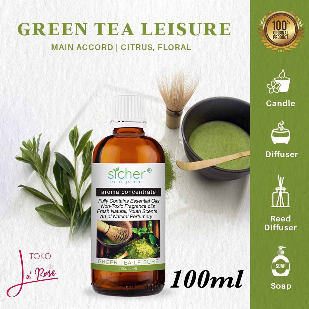 Aromatherapy Green Tea Leisure Aromaterapi Diffuser Sicher Essential Oil Natural Aroma Terapi Humidifier Minyak Teh Hijau 100ml