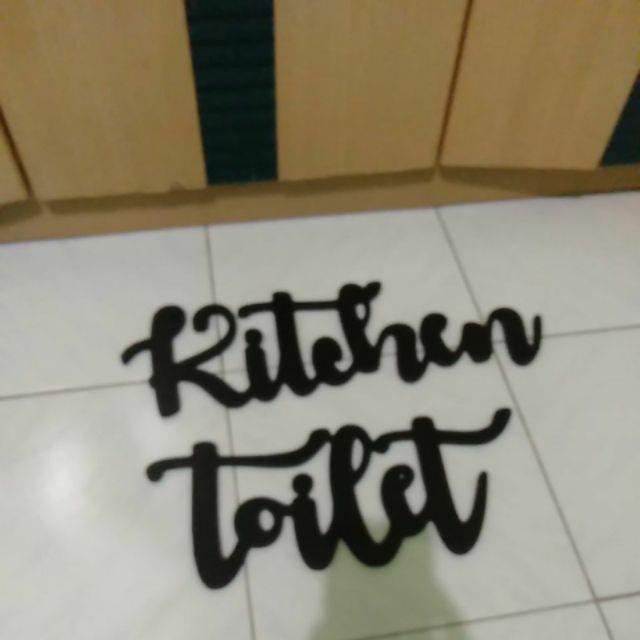  Tulisan  Kitchen  Huruf Kayu Hiasan  Dinding  Dapur Shopee 