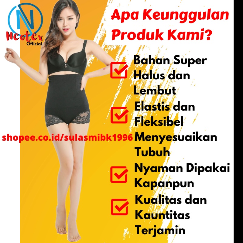 Corset Celana Korset Perut Wanita CD Munafie Long Lace Slimming Pants Underwear Celana Dalam