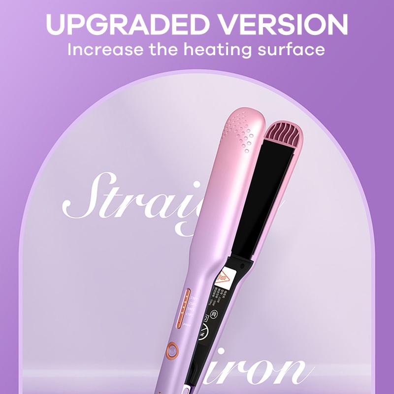 Kaikki Catokan Rambut Mengeriting/Meluruskan-Kontrol suhu cerdas Hair Straightener Catokan Rambut Infrared Ceramic