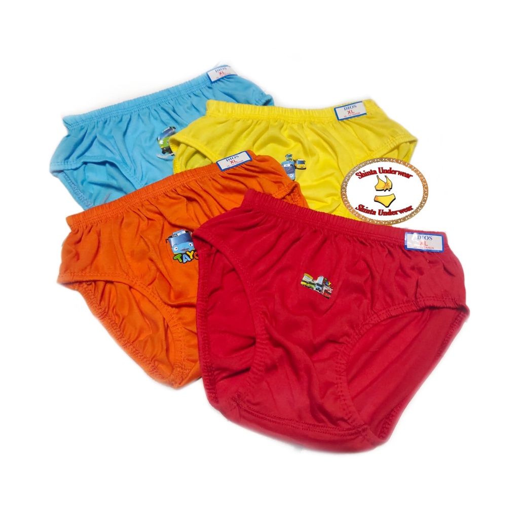 4 Pcs CD Anak Cowok Murah/Sempak Anak Cowok Katun/CD Anak Cowok