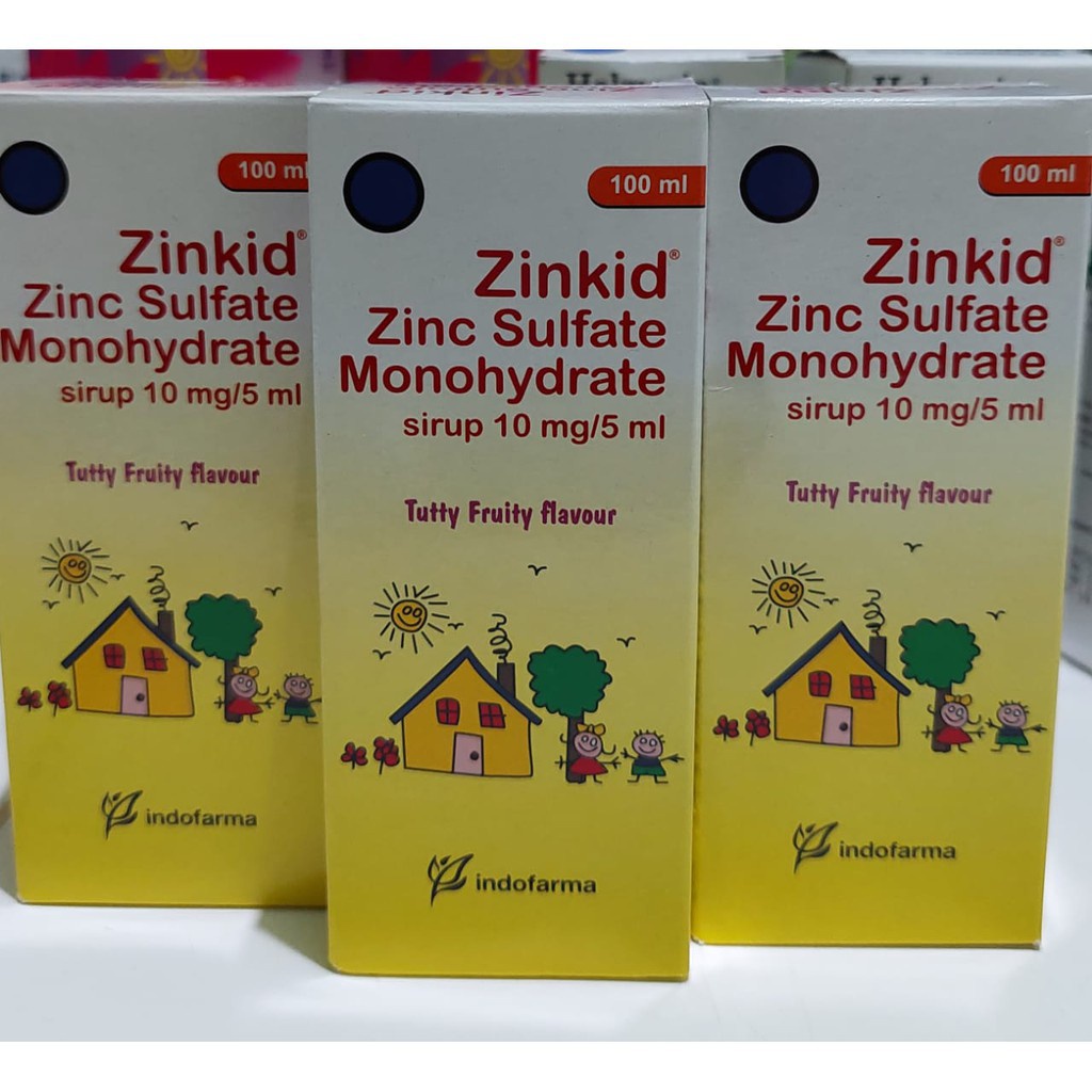 ZINKID Sirup 100 ML - ZINK Vitamin Anak Diare Zinc Syrup