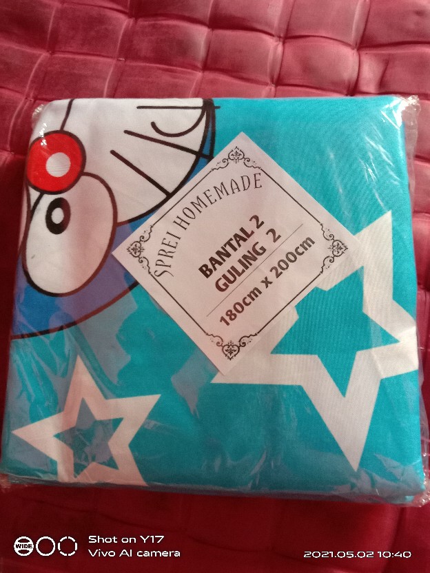 Sprei Homemade Karakter Doraemon Grosir Perlengkapan Kamar Tidur Seprai Springbed Murah Cod
