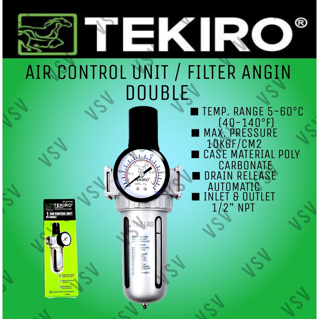 Tekiro air control unit single Air Filter angin compressor Tekiro