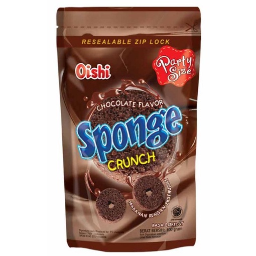 

Oishi snack sponge crunch chocolate 100G