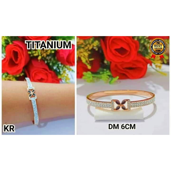 Gelang Bangkok Dewasa TITANIUM Rosegold Perhiasan Wanita Limited edition (COD)