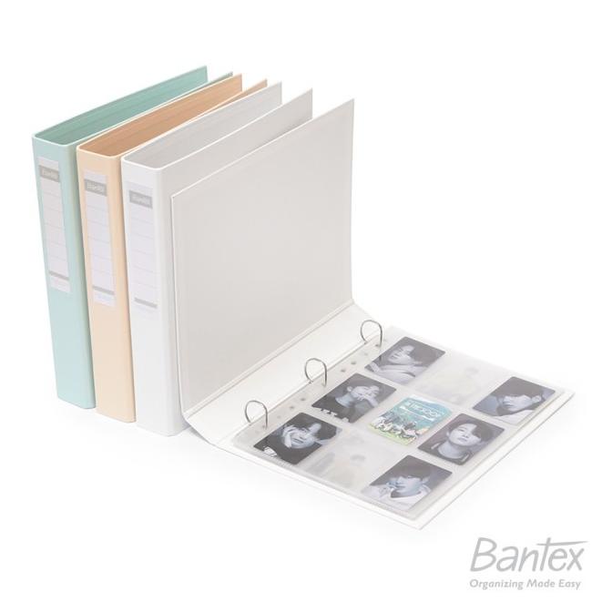 

READY COD Bantex Photocard A4 3 Ring Binder Sleeve Pocket Tropica Peach #8312P PROMOKode 3974