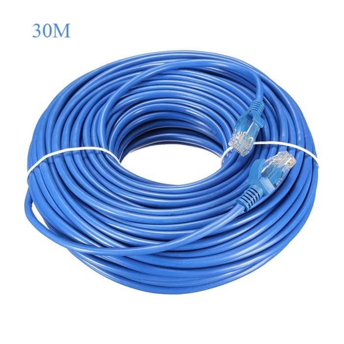 Kabel LAN UTP 30M RJ45 Cat 5e / Cable 30 Meter terpasang konektor cat5