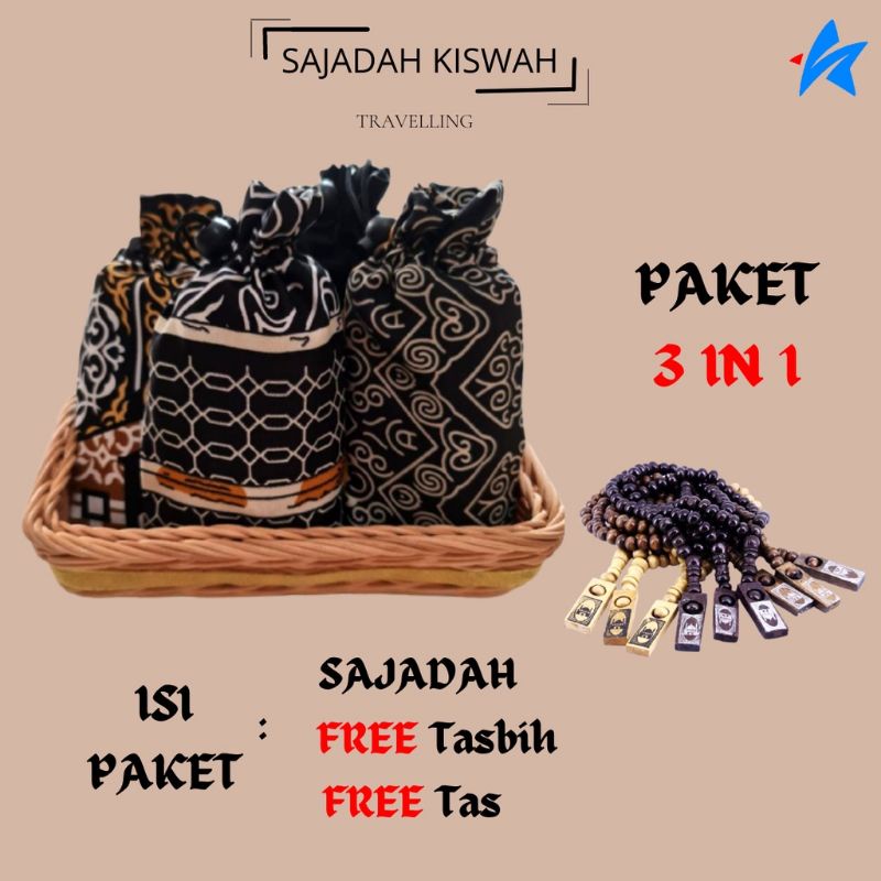 Sajadah Travel Motif Raudlah Premium