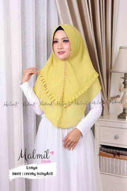 Hijab Listya/ ori DC /ceruty babydoll