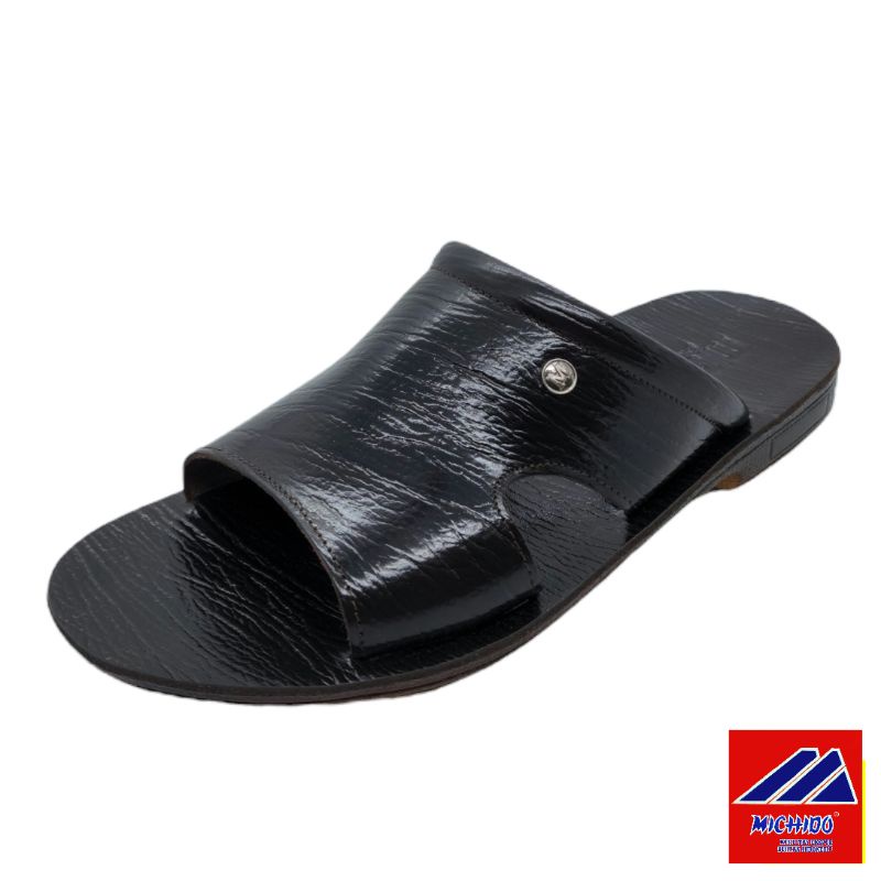 Michido Sandal Slide Pria Kulit Asli "M-002"