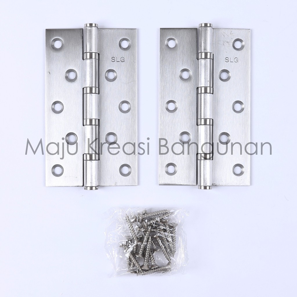 Engsel Tebal Merk SLG 5&quot; Stainless Steel Pintu Jendela 5 Inch Inci 5Inch 5Inci Kuat