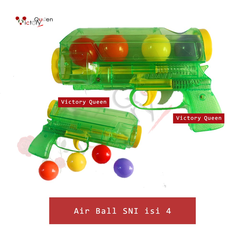 Air Ball Peluru SNI|Mainan Pretend Play Tembak Pistol Plastik|Kado Hadiah Victory Queen