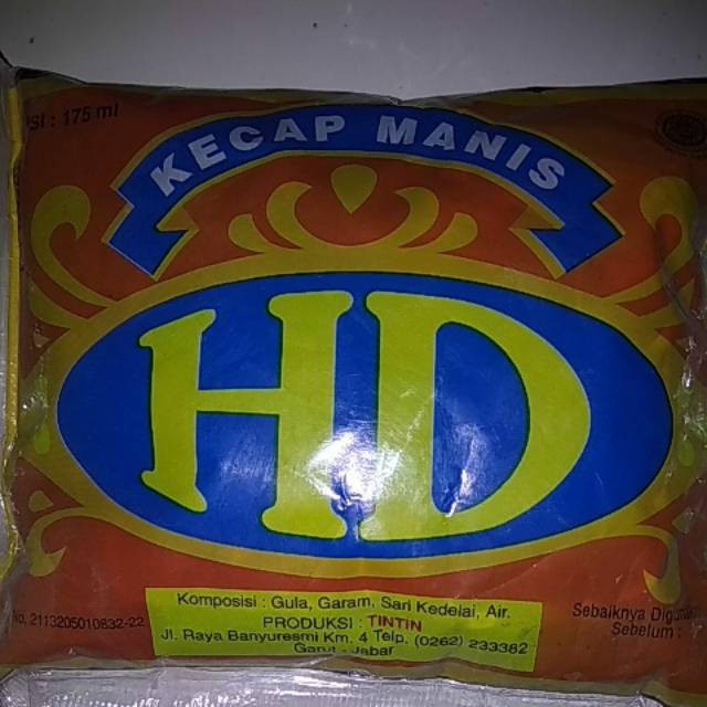 

kecap HD manis para pedagang kaki lima 175ml refill