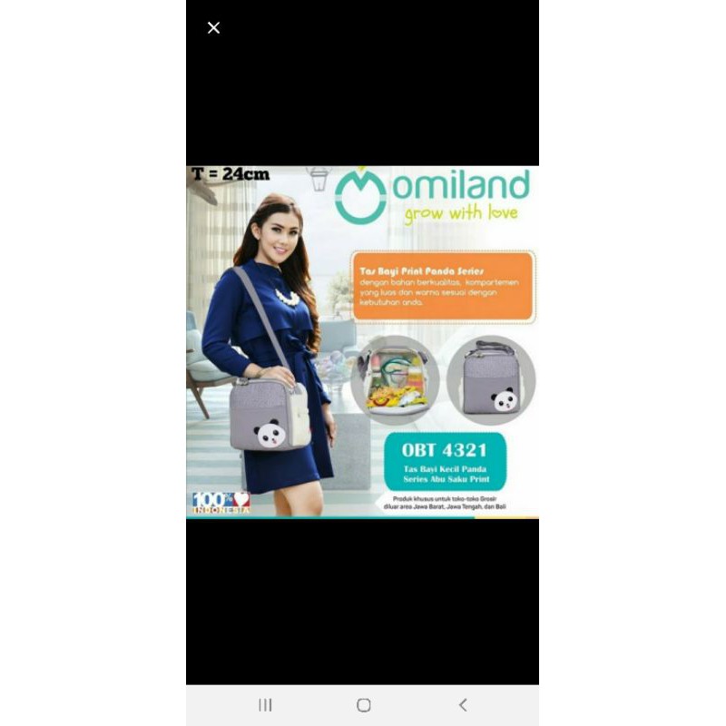 tas bayi omiland kecil panda series