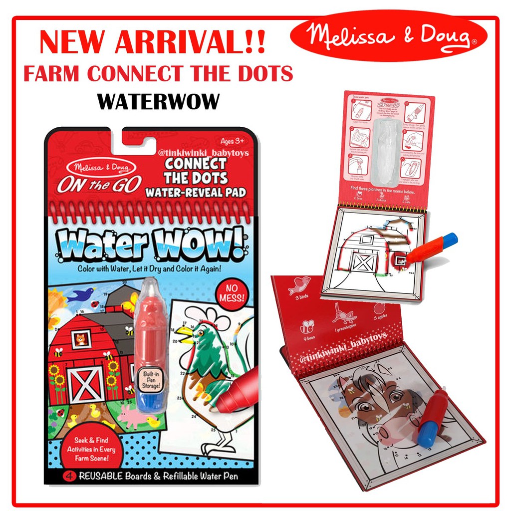 Melissa and Doug Water WOW waterwow Buku Mewarnai Coloring Book