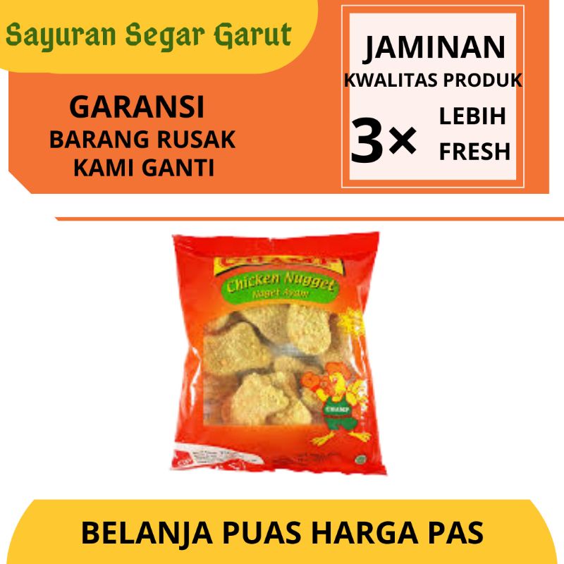 

Champ chiken Nugget Ayam 250gr Frozen Food Murah Makanan Instan khas by Sayuran Segar Garut