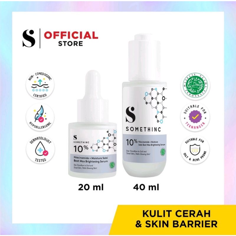 TERMURAH!!!SOMETHINC 10% Niacinamide + Moisture Sabi Beet Max Brightening Serum