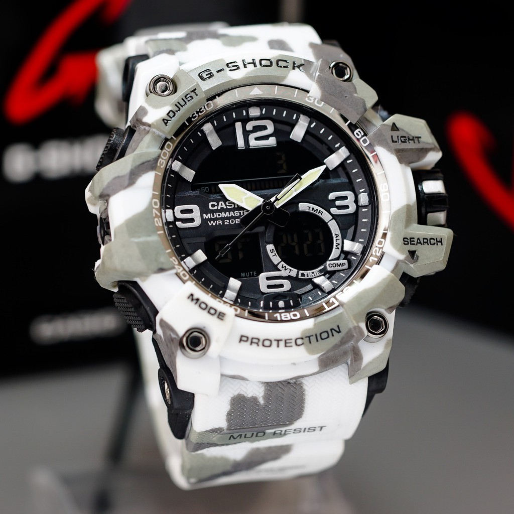 NEW  JAM TANGAN PRIA GSHOCK ARMY STRAP KARET DUAL TIME ANTI AIR G SHOCK BEST QUALITY