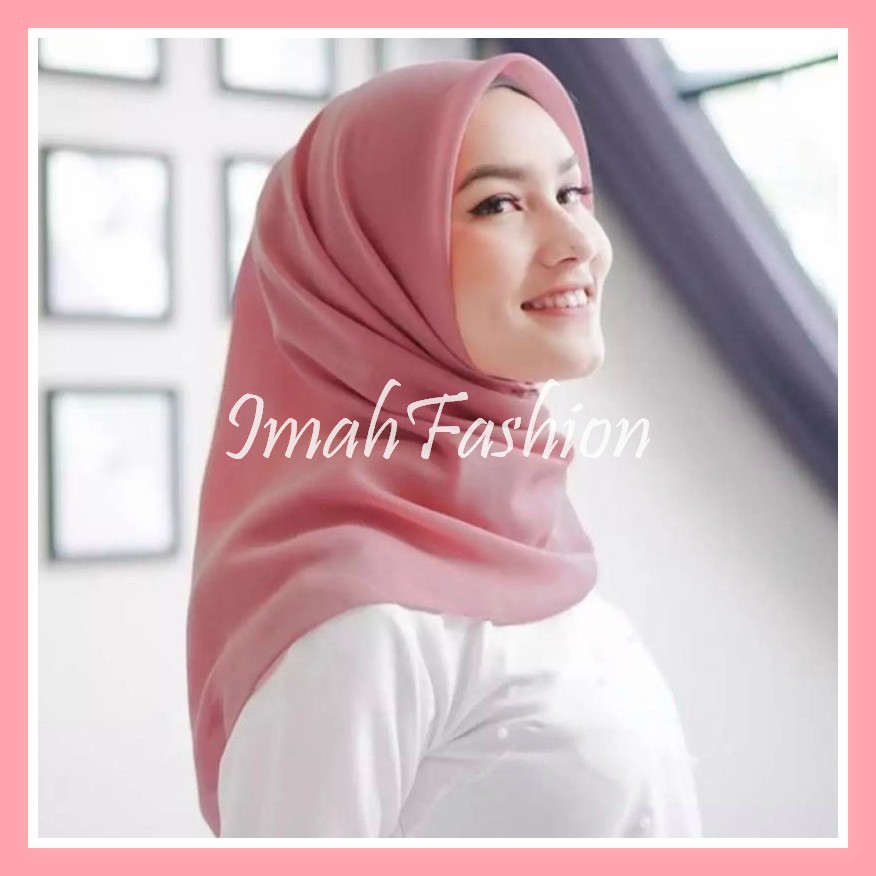 Jilbab Kerudung Segiempat Polos BELLA SQUARE Hijab Pollycotton Jilbab Bela Segi Empat BISA COD IMF