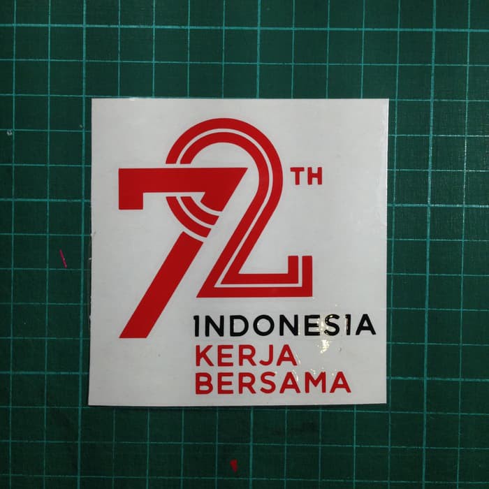 

Sticker / Stiker HUT Dirgahayu 72th Indonesia Kerja Bersama