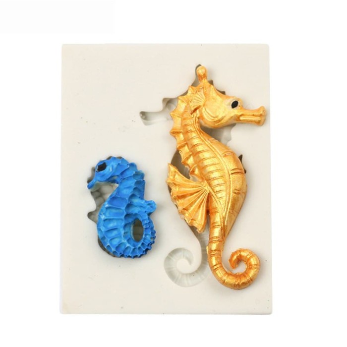 3D Silicone Mold Fondant Cake Decoration - Sea Horse