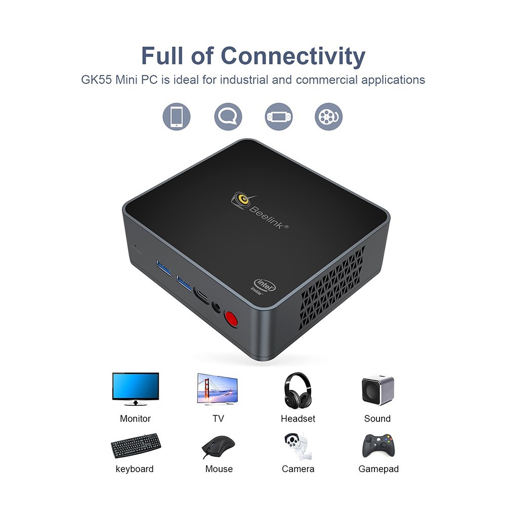 AKN88 - BEELINK GK55 Mini PC - RAM 8GB ROM 256GB Win 10