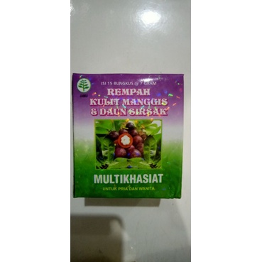 

Rempah Kulit manggis & daun sirsak multikhasiat Jamu (15pcs @7gram)