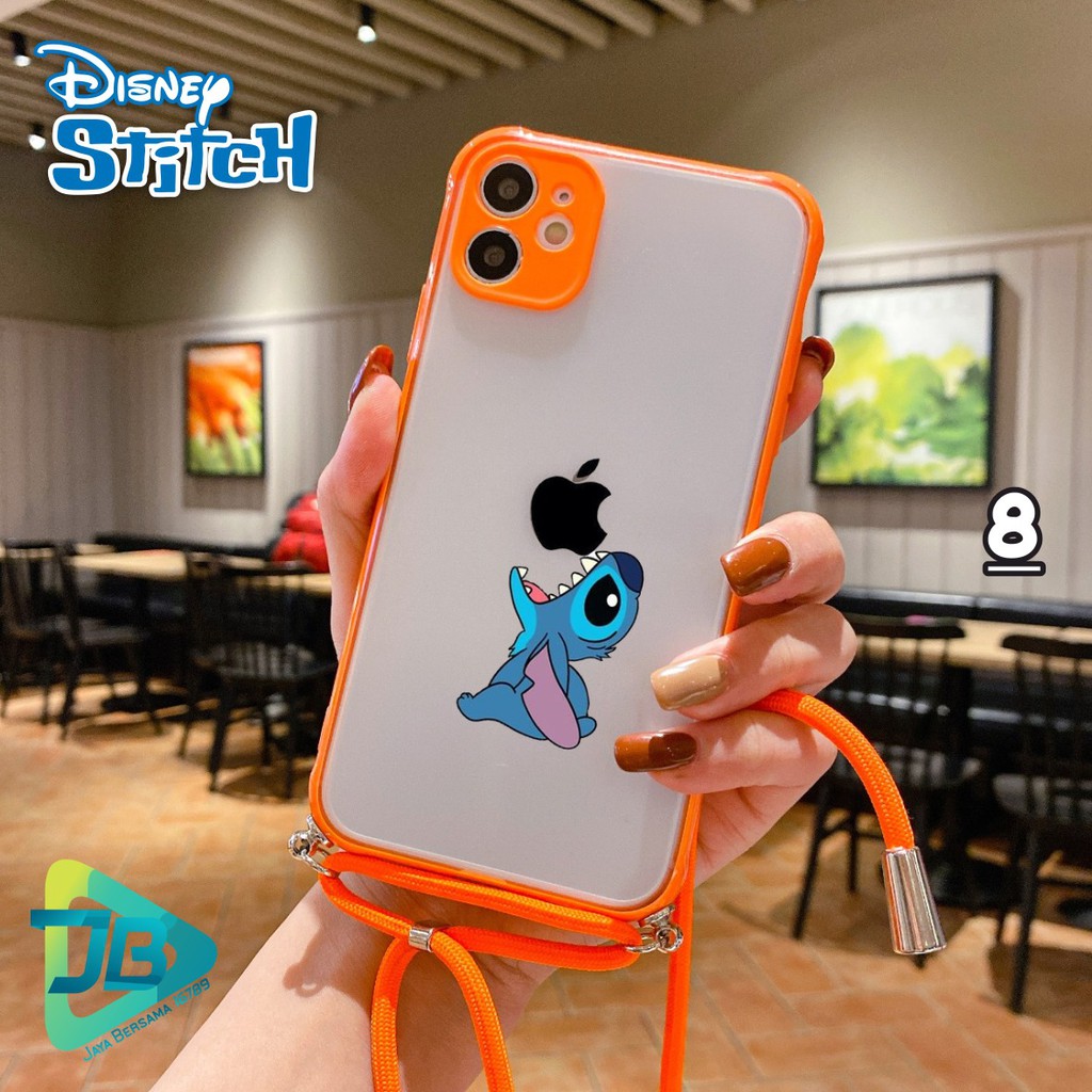Softcase Slingcase Lanyard Choice STITCH Realme C1 C2 C3 2 5 5i 5s pro JB4446