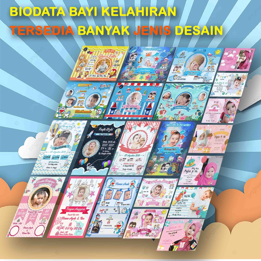 DESAIN BIODATA KELAHIRAN BAYI & ANAK