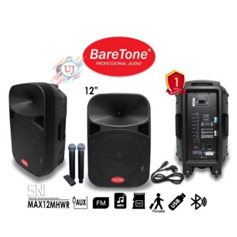 SPEAKER PORTABLE BARETONE MAX12MHWR SPEAKER MEETING 12 INCH ORIGINAL