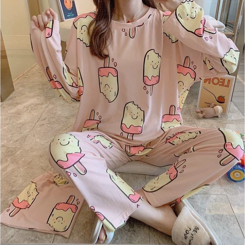 [TOYOU SHOP M36B] SETELAN LENGAN PANJANG | PIYAMA BAJU TIDUR WANITA | PAKAIAN WANITA DEWASA | PAJAMAS