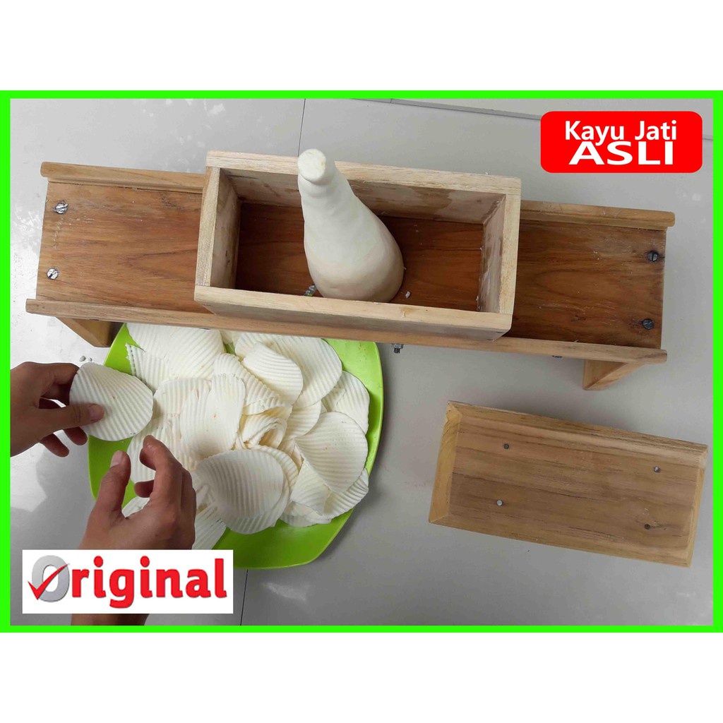 PENGIRIS JUMBO  Pengiris Bawang Merah Pemotong Singkong Keripik Pengiris Bumbu Dapur Kayu Jati