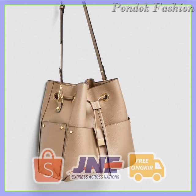 Paling Laris Supplier tas wanita selempang murah batam tote pabrik, ZARA BUCKET ORI Low Price  -