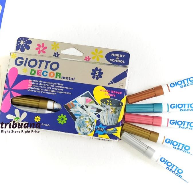 

Giotto Decor Metal 5 Cclors - Spidol Metalik