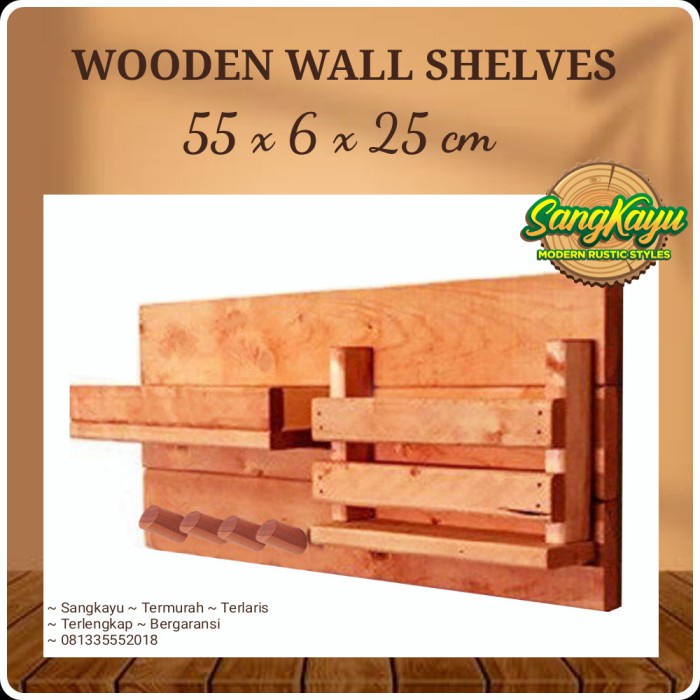 Rak dinding minimalis modern rak dinding kayu rak serbaguna shelves