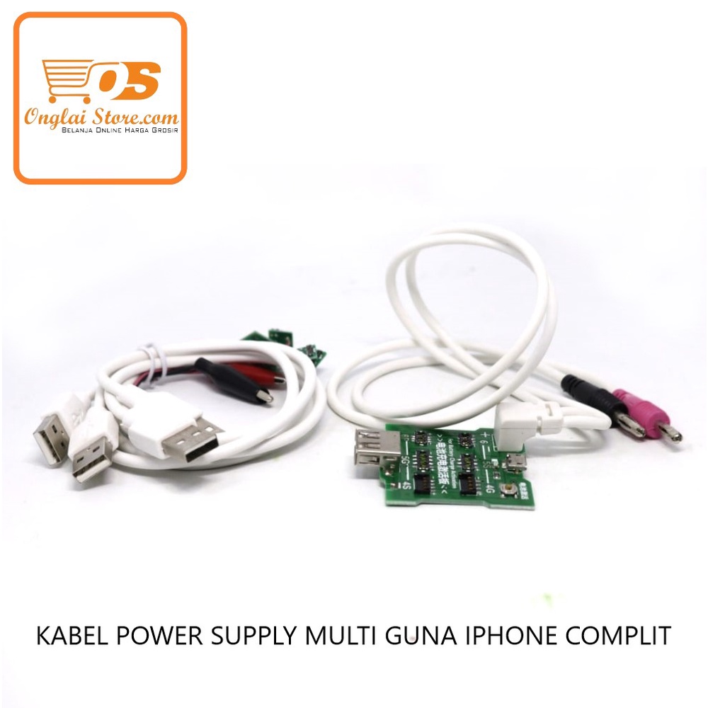 KABEL POWER SUPPLY MULTI GUNA IPHONE COMPLIT