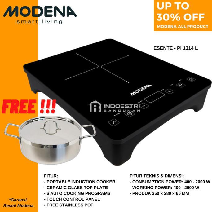 Kompor Induksi Listrik Portable Modena PI 1314 L / Induction Portable