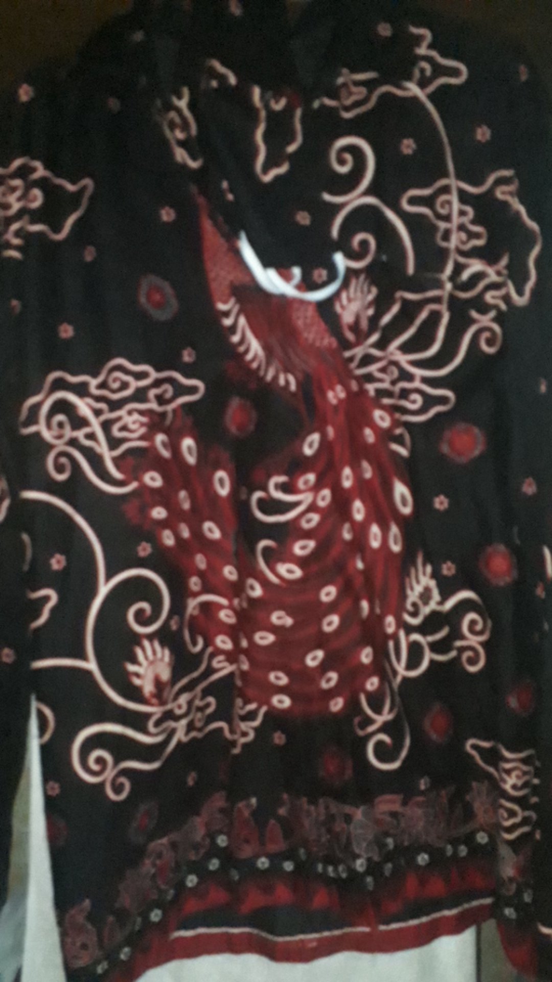 Couple Batik Kaftancendrawasih Merah Asli Solo