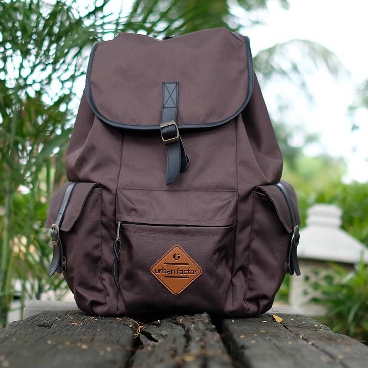 HOLIDAY BROWM |ManNeedMe x URBAN| Tas Ransel Punggung Pria Wanita Backpack ORIGINAL