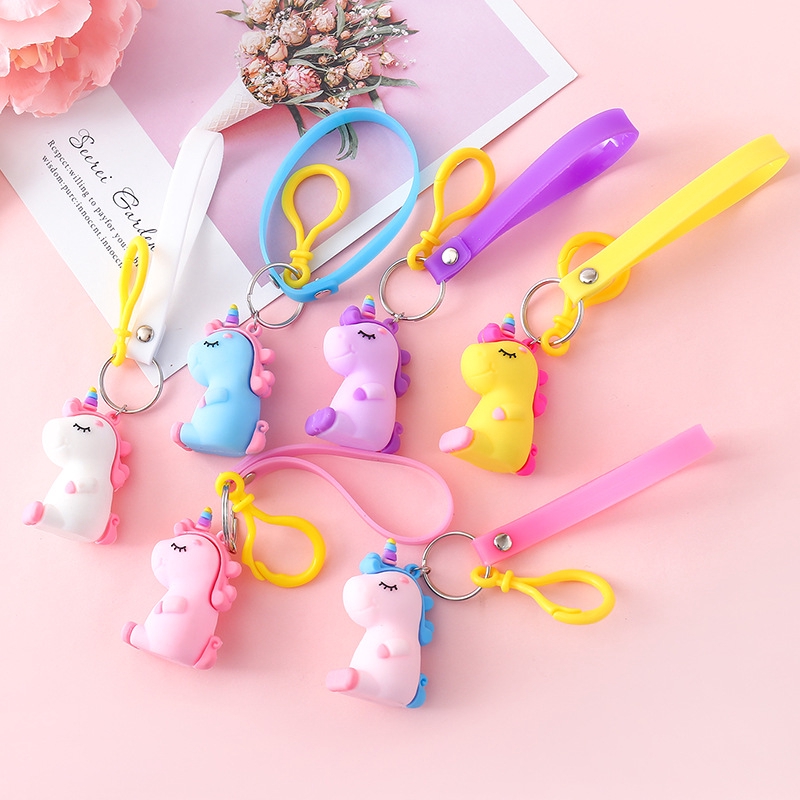  2019 Gantungan Kunci Unicorn Keychain untuk Tas 