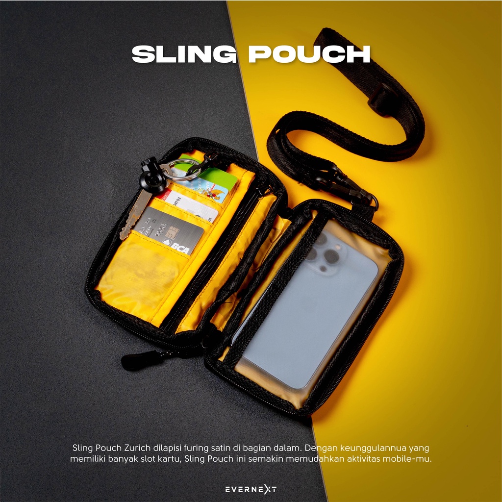 Dopet Kartu anti Air ZURICH Sling Pouch WATerproof