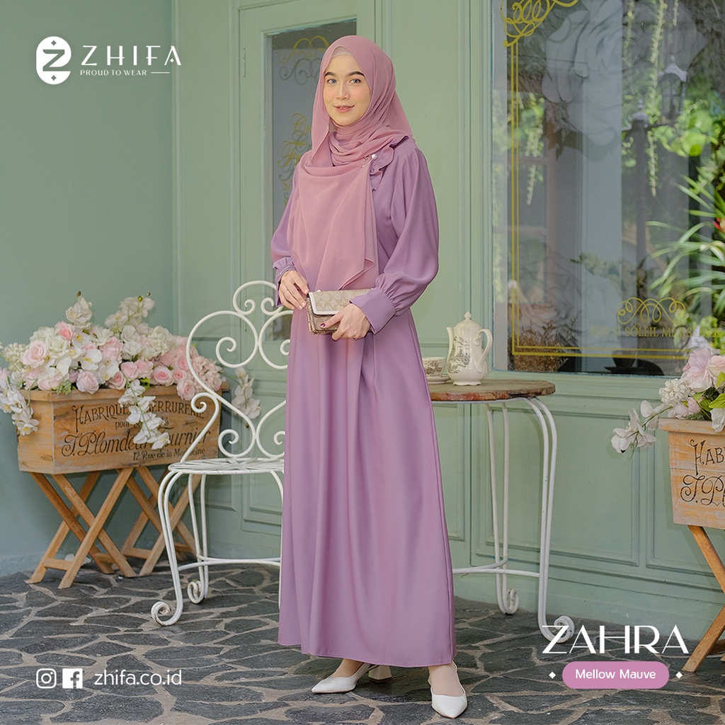 ZAHRA SET | GAMIS MAXMARA LUX/ MOTIF/ TERBARU/ 2021 | GAMIS Baju Gamis Polos Modern | Pabrik Gamis M