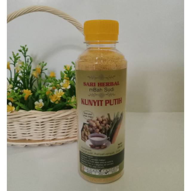 

Minuman Kesehatan "Sari Herbal" mBah Sudi Kunyit Putih 200gt