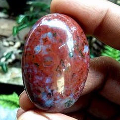 batu akik pancawarna merah Garut(0303)