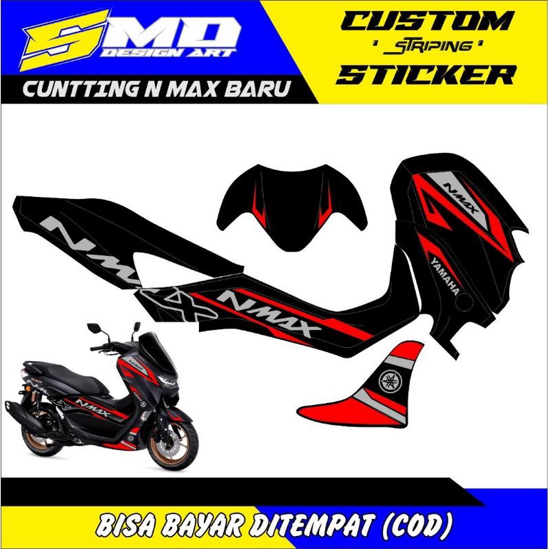 CUTTING STICKER NMAX NEW STRIPING NMAX BARU VARIASI 4