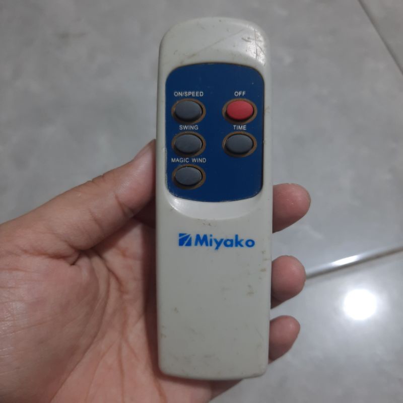 REMOTE REMOT KIPAS ANGIN MIYAKO ORIGINAL ASLI