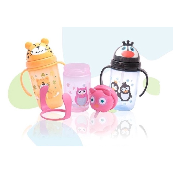 Training Cup All In One Dodo 4 Step/ Gelas Sedotan Training Cup Dodo/ Botol Minum Dodo Animal Karakter 350ml