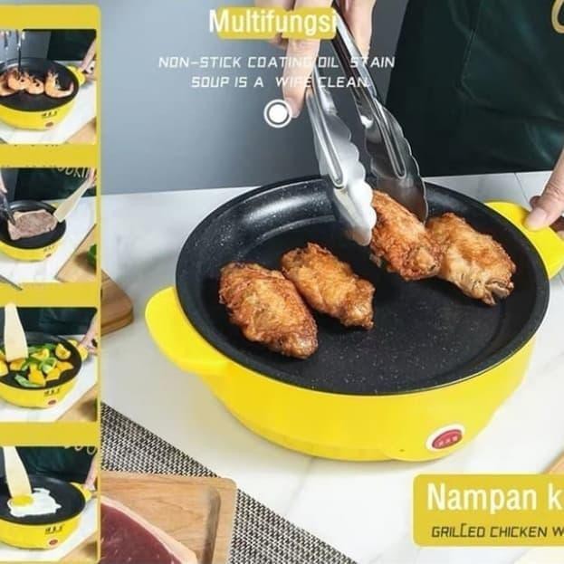 PANCI ALAT GORENG PANGGANG Elektrik Listrik - Panci BBQ - Korean Fried Pan Grill BBQ Electric